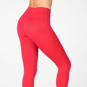 NWT Fabletics SculptKnit Coral Red Leggings